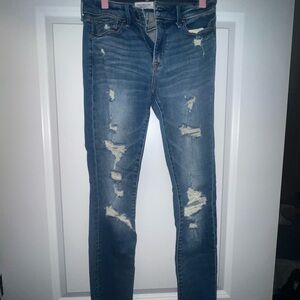 Distressed Blue Women's Jeans